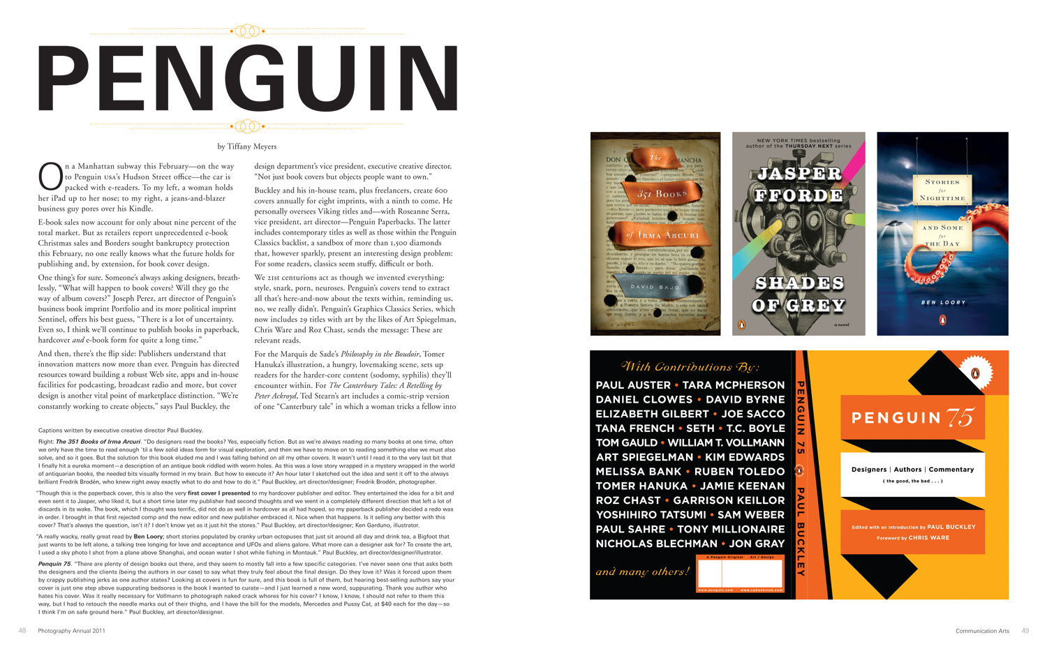Communication Arts magazine: Penguin Books feature article