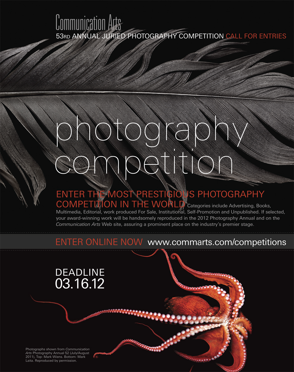 Communication Arts magazine: Photography Competition 2012